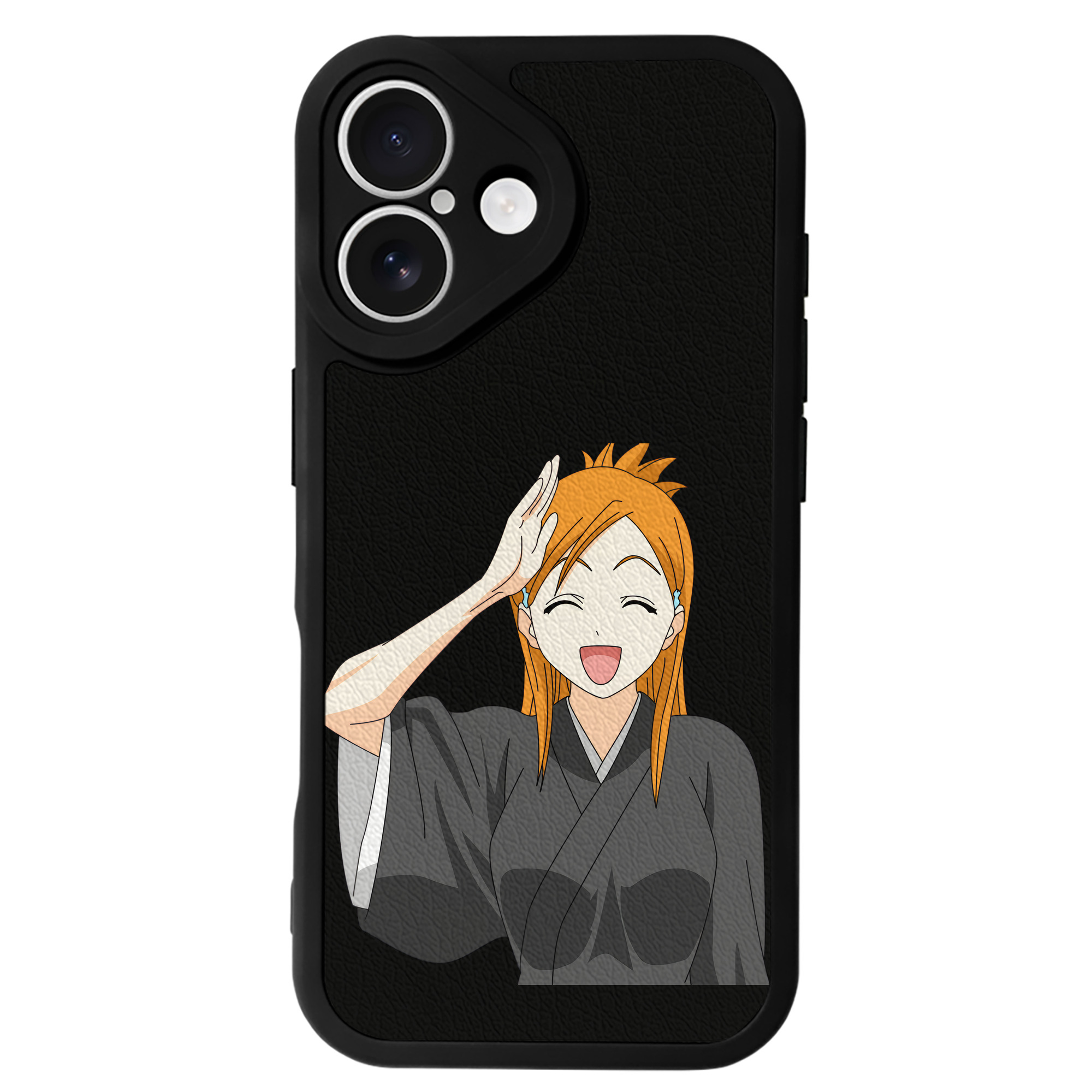 （画像用） ブリーチ 井上織姫（いのうえおりひめ） BLEACH Inoue Orihime 【iPhone 16シリーズ対応】シリコンスマホケース（レザー調） 材質：シリコン